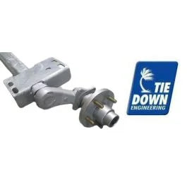 93-Inch Galvanized Torsion Drop Center Trailer Axle with Hubs (3,500 lb.) #G-46394A