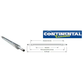 CONTINENTAL 51.25" Galvanized Square Trailer Axle (1,200 lb.) Model #510-0563