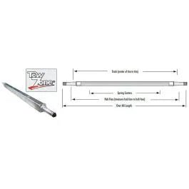 TIEDOWN 59.50" Galvanized Square Trailer Axle (1,500 lb.) #G-46061