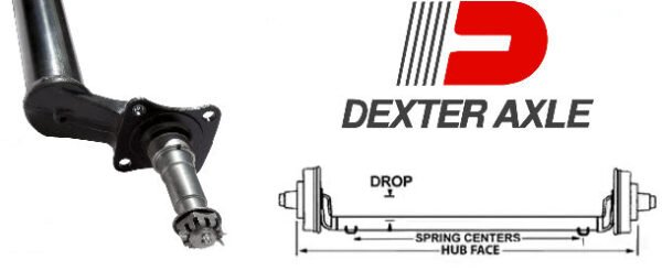 3,500 lb. Capacity Round Tube 4" Drop Axles