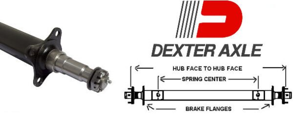 3,500 lb. Capacity Round Tube Trailer Axles
