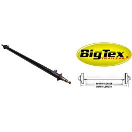 Big Tex 95-Inch Heavy-Duty Straight Trailer Axle, 80-Inch Spring Center, 7,000 lb. Capacity #6100167
