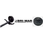BRI-MAR 5.2K Drop Trailer Axle with Electric Brakes - 93.75" Hub Face / 77" Spring Center