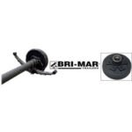BRI-MAR 5.2K Straight Trailer Axle with Electric Brakes - 85" Hub Face / 70" Spring Center