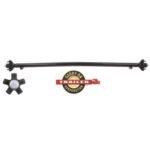 CARRY-ON 2K Straight Trailer Axle with Idler Hubs - 54" Hub Face / 42" Spring Center