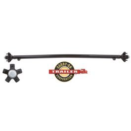 CARRY-ON 2K Straight Trailer Axle with Idler Hubs - 54" Hub Face / 42" Spring Center