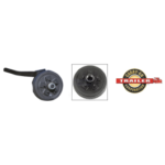CARRY-ON 3.5K Drop Trailer Axle with Electric Brakes - 84" Hub Face / 70" Supertire Center