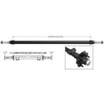 CARRY-ON 3.5K Straight Trailer Axle with Idler Hubs - 93" Hub Face / 80" Spring Center