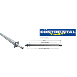 CONTINENTAL 71.25" Square Galvanized Trailer Axle (3,500 lbs.) Model #513-0760