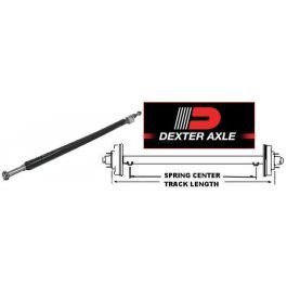 DEXTER 42-Inch Round Tube Straight Trailer Axle (2,000 lbs.) #6419844