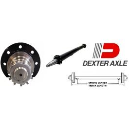 DEXTER 74" Straight Round Tube Trailer Axle (10,000 lbs) #8257015