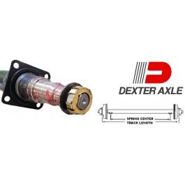 DEXTER 80" Straight Trailer Axle with Round Tube (8,000 lb.) #8256981