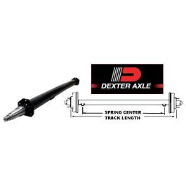 DEXTER 86-Inch Round Tube Straight Trailer Axle (5,200 lbs) #4766691