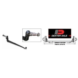 DEXTER 94" 4" Drop Round Tube Trailer Axle (7,000 lbs) #5216419