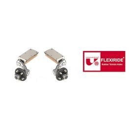 FLEXIRIDE® Half Axles with Torsion System and 5 Lug Hubs (1,400 lbs) #FF-140B-2A