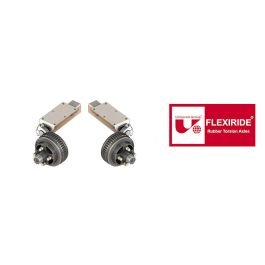 FLEXIRIDE® Torsion Half Axles with Drums and Brakes (1,400 lbs.) Model #FF-140BE-5