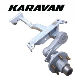 KARAVAN 2,100 lb. Drop Center Torsion Axle with Idler Hubs #200-00073-GL