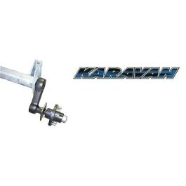 KARAVAN 2,200 lb Snowmobile Torsion Axle with Idler Hubs #200-00040-NA