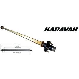 KARAVAN 67-Inch Zinc-Coated Trailer Axle (2,700 lbs) #310-03631-ZN