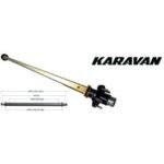 KARAVAN 76.50" Zinc-Coated Trailer Axle with Hubs (2,700 lb.) #310-01252-ZN