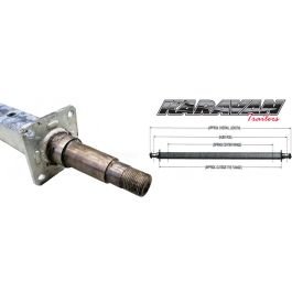 KARAVAN 85.25-Inch Galvanized Trailer Axle (3,500 lbs.) #300-01134-GL