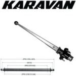 KARAVAN 86.25" Galvanized Trailer Axle with Hubs (2,700 lb.) Model #310-01984-GL