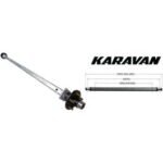 KARAVAN 88" Galvanized Trailer Axle with Hubs (3,500 lb.) #310-01118-GL-G