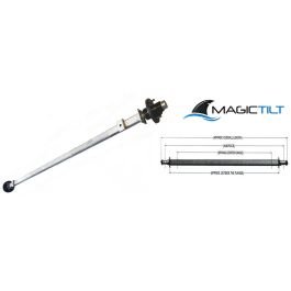 MAGIC TILT 2" Square Galvanized Straight Axle with Hubs (3,500 lbs.) #PH4100