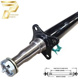 PARAISO 62" Straight Trailer Axle with Round Tube (3,500 lb.) #BM02