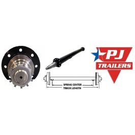 PJ TRAILER 74" Round Tube Straight Axle (10,000 lb.) #9283184