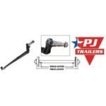 PJ TRAILER 95" Round Tube 4" Drop Axle (7,000 lb.) #9283143