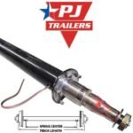 PJ TRAILER 95" Round Tube Straight Axle (7,000 lb.) #11394794