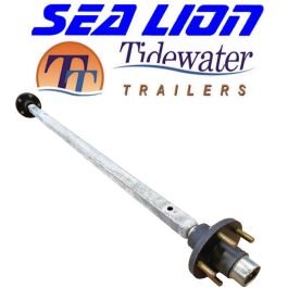 SEA LION 1.5" Square Trailer Axle (2,000 lb.) - 56-3/4" H.F. #30157