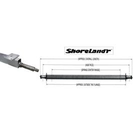 SHORELAND'R 52-Inch Galvanized Straight Trailer Axle #6888700