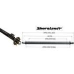 SHORELAND'R 65-Inch Painted Trailer Axle with Hubs (Straight) #6562703