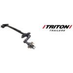 TRITON 71-5/8-Inch Elite Snowmobile Trailer with 2,200 lb. Torsion Axle #10521