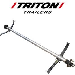 TRITON 88.25-Inch Galvanized PWC Trailer Axle with Springs (2,700 lbs.) #23029