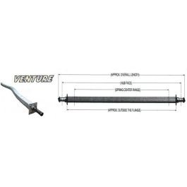 VENTURE 2" Square Galvanized Drop Center Axle (3,750 lbs.) #20016