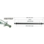 VENTURE 76.50" Galvanized Round Trailer Axle (3,750 lb.) Model #20017