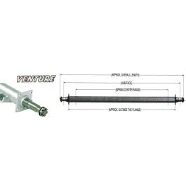 VENTURE 76.50" Galvanized Round Trailer Axle (3,750 lb.) Model #20017