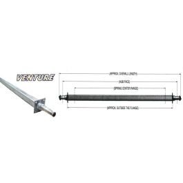 VENTURE 79.12" Square Galvanized Trailer Axle (3,500 lb.) Model #20010