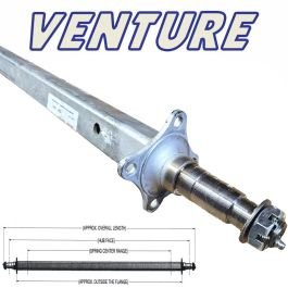 VENTURE 89.88" Square Galvanized Trailer Axle (3,750 lbs) Model #20014