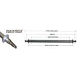 VENTURE 91.87" 2" x 3" Galvanized Trailer Axle (5,200 lb capacity) #20101
